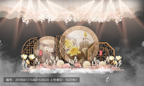 新中式婚禮,中國風(fēng)婚禮,迎賓區(qū)