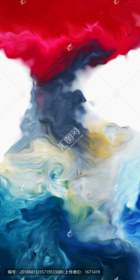 新中式玄關抽象唯美意境水墨畫