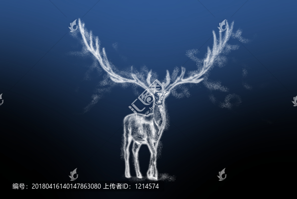 麋鹿手繪