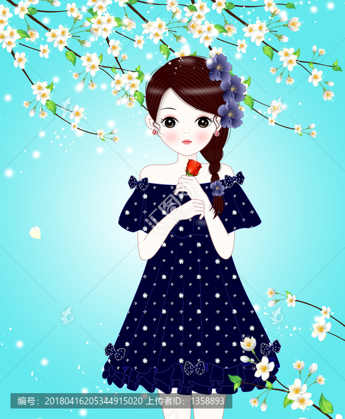 卡通女孩