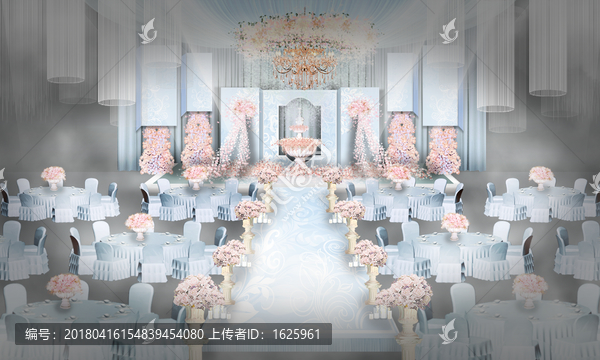 藍色婚禮,藍粉色婚禮,簡歐婚禮