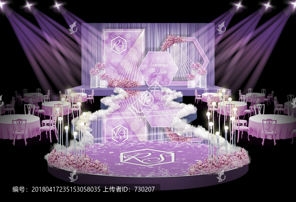 紫色簡(jiǎn)約婚禮