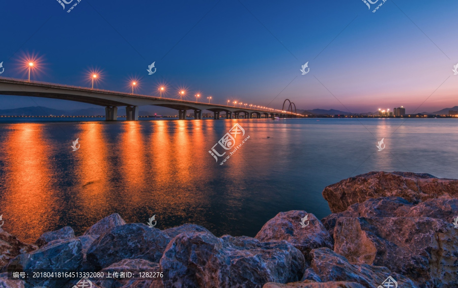 杭州之江大桥夜景