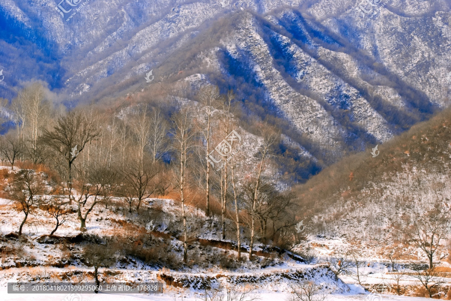 山村雪景