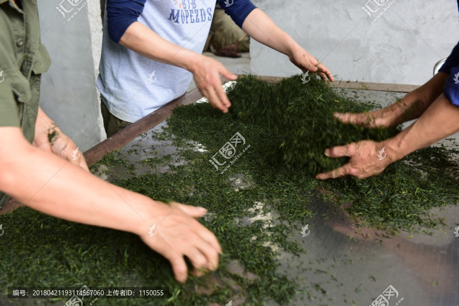 传统文化炒茶茶叶