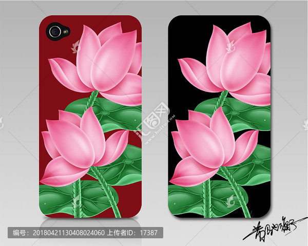 花卉,手機(jī)殼,手繪,插畫