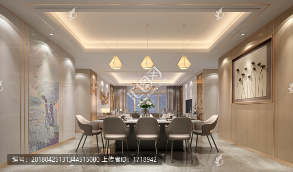 餐廳效果圖無分層