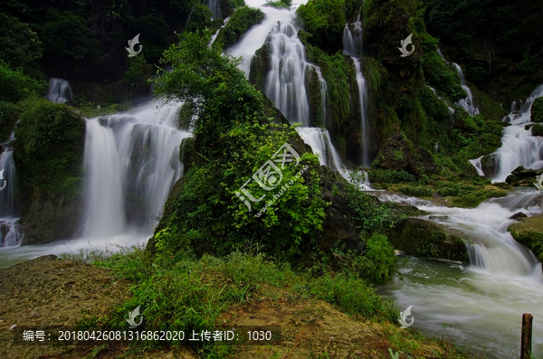 山水瀑布,高山流水