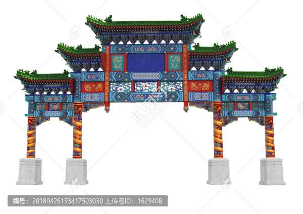 四柱五樓牌坊,牌坊,牌樓