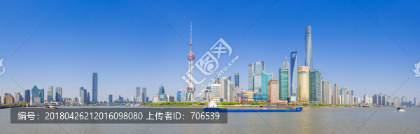 上海外滩高清大画幅,陆家嘴全景