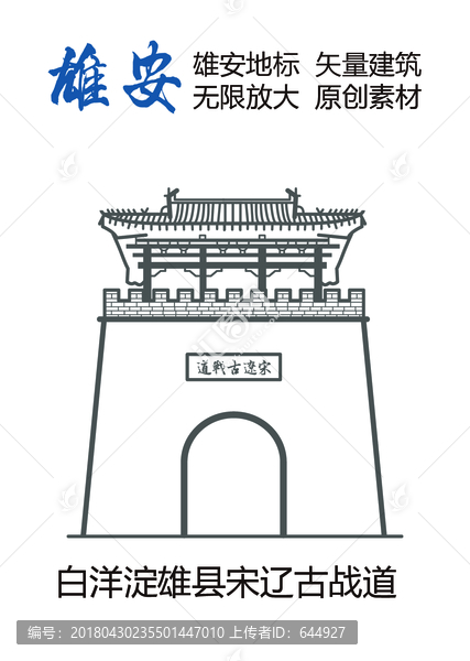 雄安地標,白洋淀雄縣宋遼古戰道
