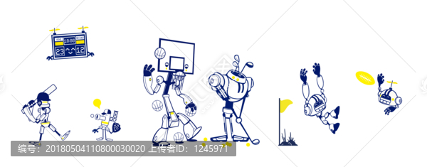 可愛(ài)運(yùn)動(dòng)機(jī)器人