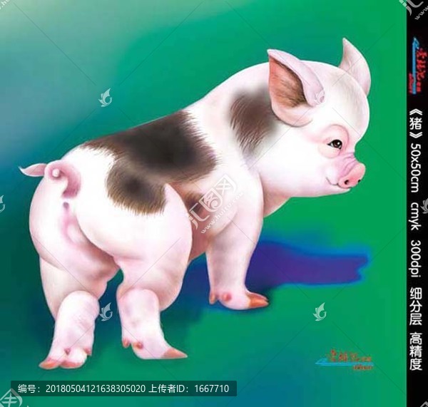 豬,豬素材,鼠繪豬