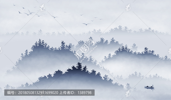 抽象山水畫