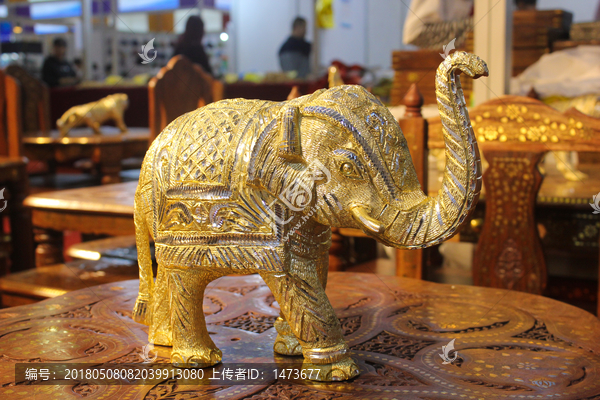 金象,金大象,大象工艺品
