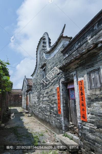 岭南民居,古村落,老屋老街巷道