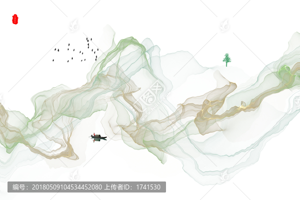 水墨,新中式山水畫