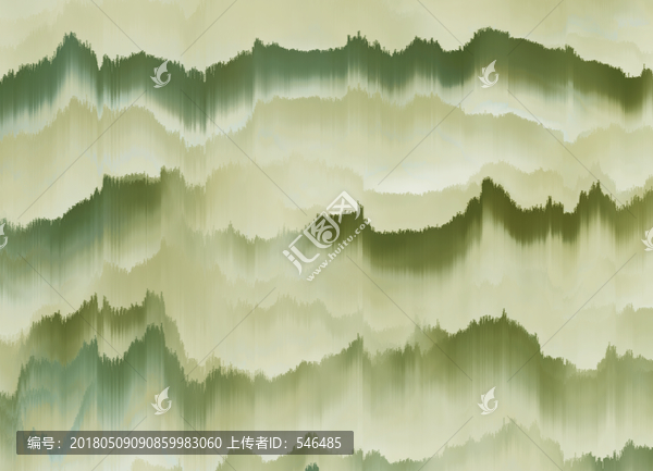 水墨群山,合層