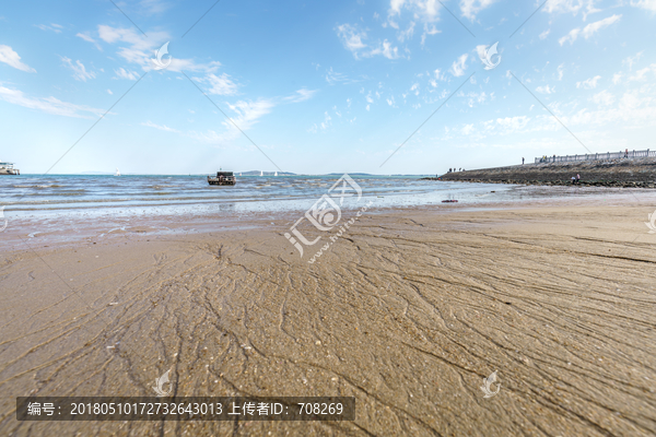 厦门环岛路白城海滩风光