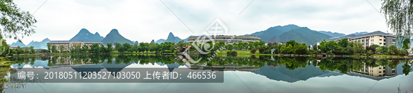 桂林山水,倒影,校园,学校