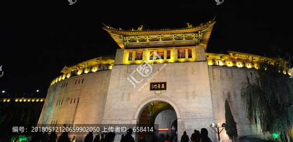 洛阳丽景门夜景