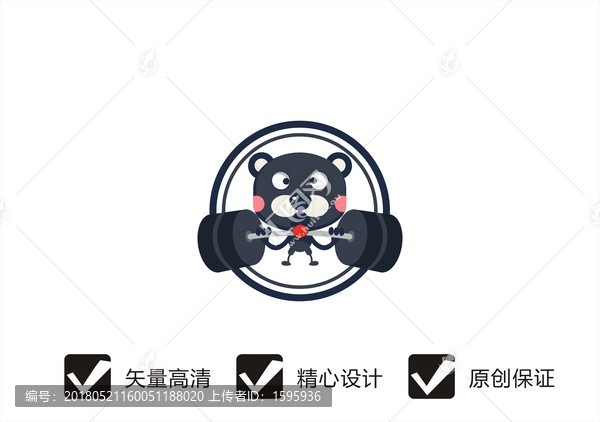 健身動(dòng)物logo