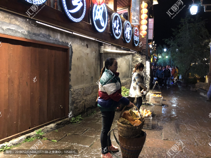 夜景图片,古城,凤凰