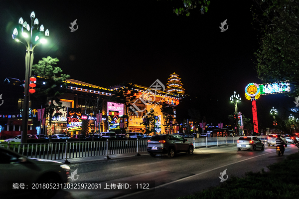 宝鸡,夜景