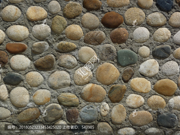 鹅卵石石墙