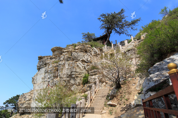 北岳恒山,登山石阶