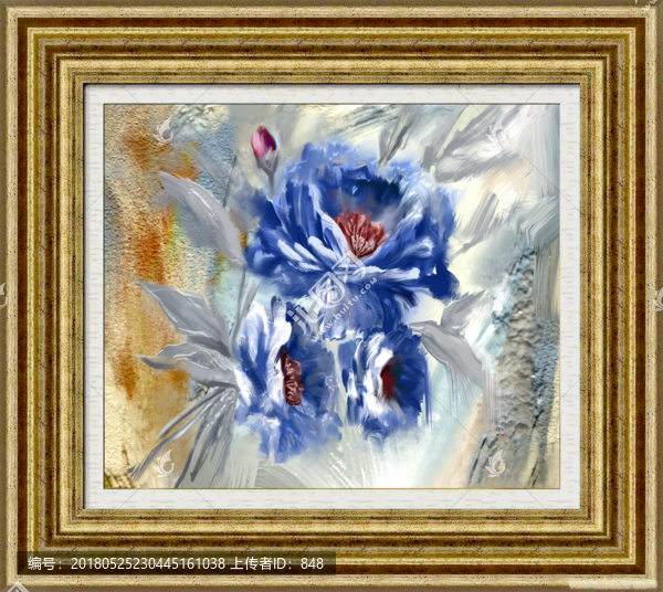 油畫,花卉