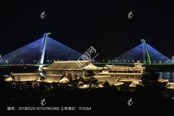 中国传统建筑夜景