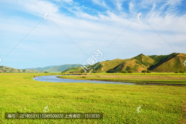 内蒙古上的大山风景