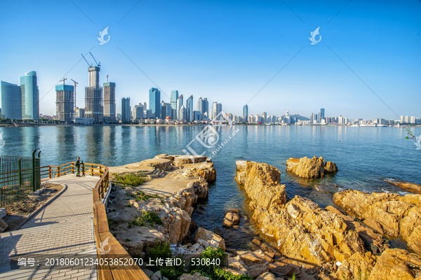 青岛浮山湾全景,大画幅