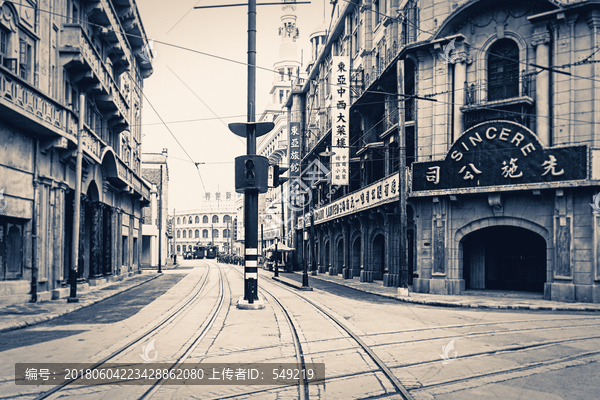 老上海,民国建筑,怀旧照片
