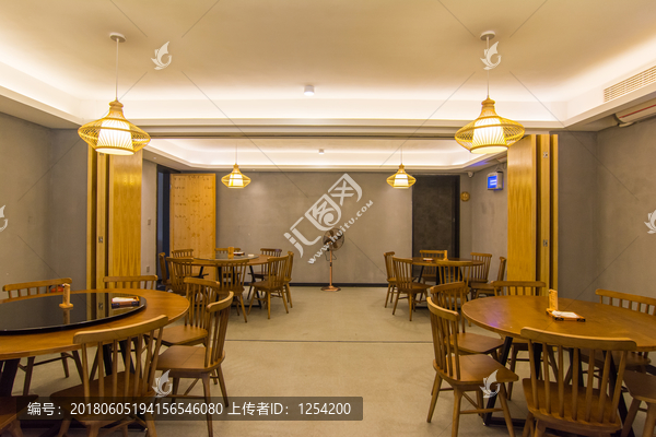 木质暖色文化餐厅