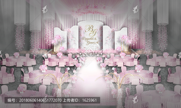 粉色婚禮,大理石婚禮,時尚婚禮