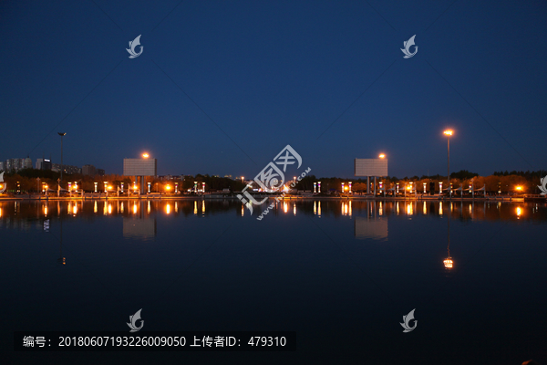 万宝湖,夜景