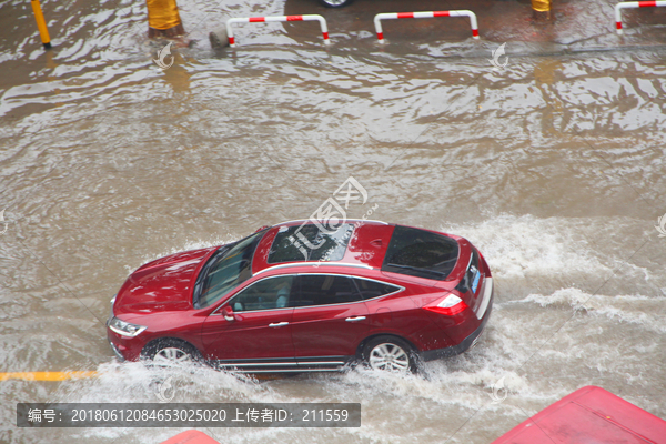 水浸汽车