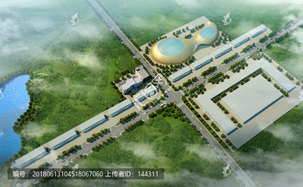 會(huì)展中心鳥瞰圖