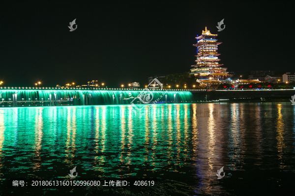 绵阳越王楼夜景