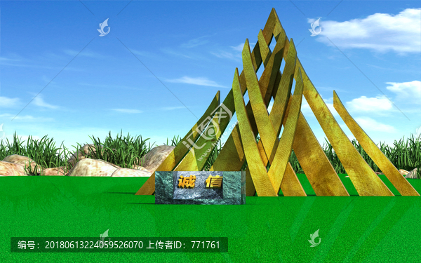雕塑,誠信,小品,不銹鋼雕