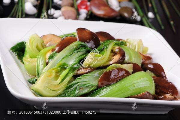 香菇炒油菜