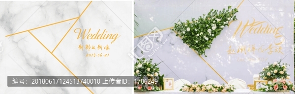 大理石婚禮背景