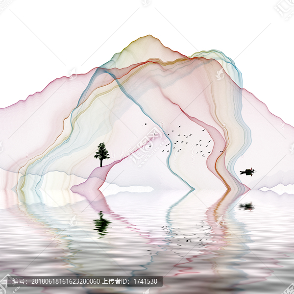 山水抽象畫