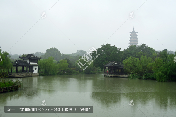 烟雨扬州,瘦西湖