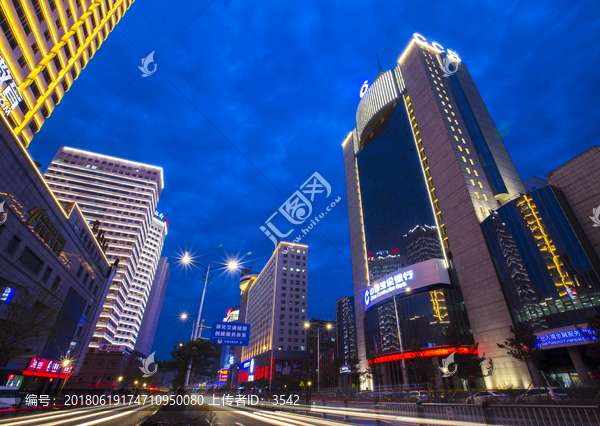 长春市西安大路夜景