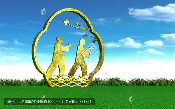 民俗,太極,傳統文化,雕塑