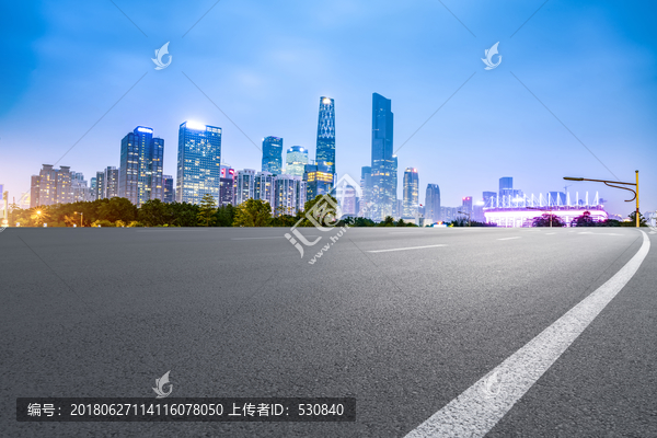 广州建筑景观和城市道路