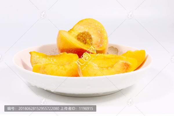黄桃高清白底图片